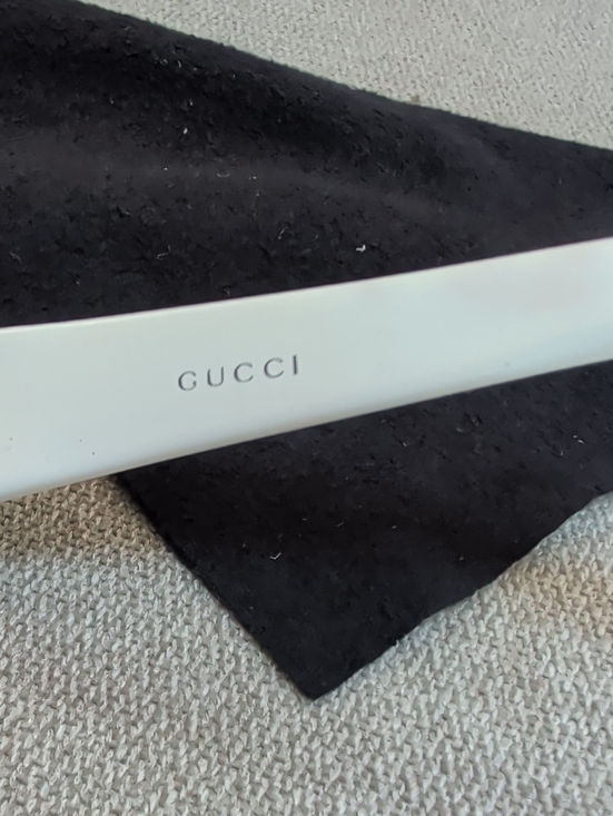 Gucci Vintage Bullet 1819/S Sunglasses Brown Gradient Lenses Gold Accents Y2K main image 7